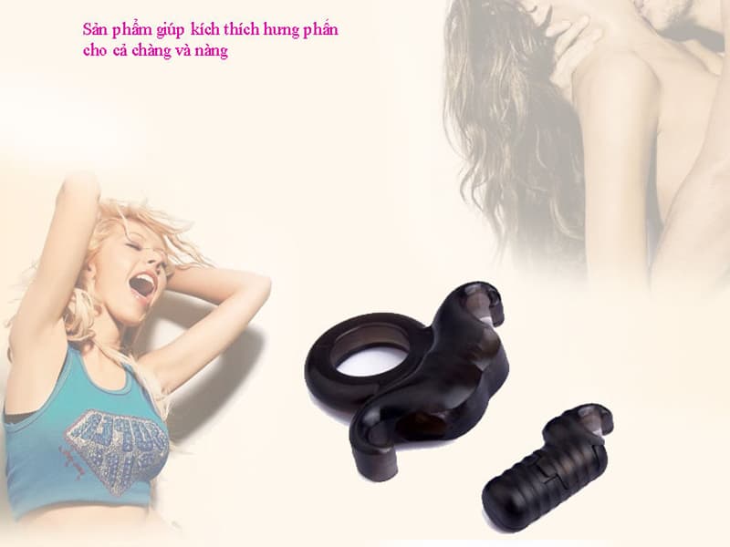 Nhẫn Rung Gaur Black SHP1039 thiết kế độc đáo, mạnh mẽ, kích thích