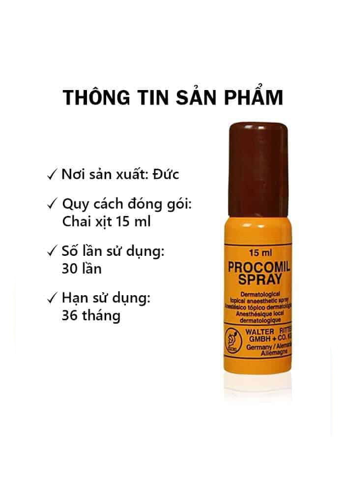  Shop bán Thuốc Xịt Procomil Đức Chính Hãng - SHP186 loại tốt