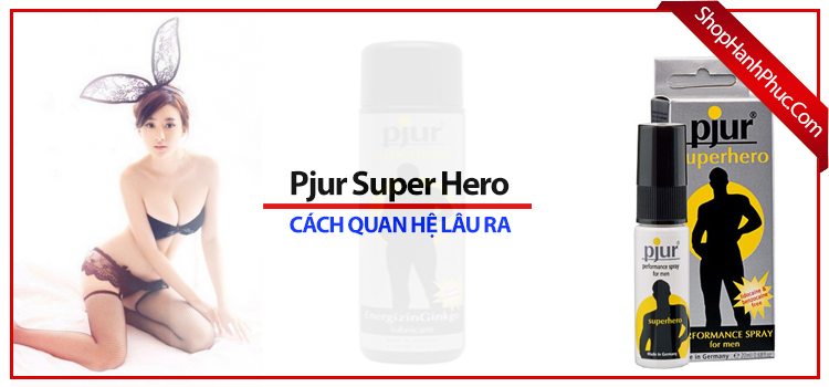 Thuốc Xịt Pjur Super Hero kéo dài thời gian quan hệ hiệu quả