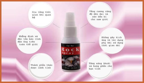 Rock Spray SHP77 chai xịt kéo dài hiệu quả tăng kiểm soát