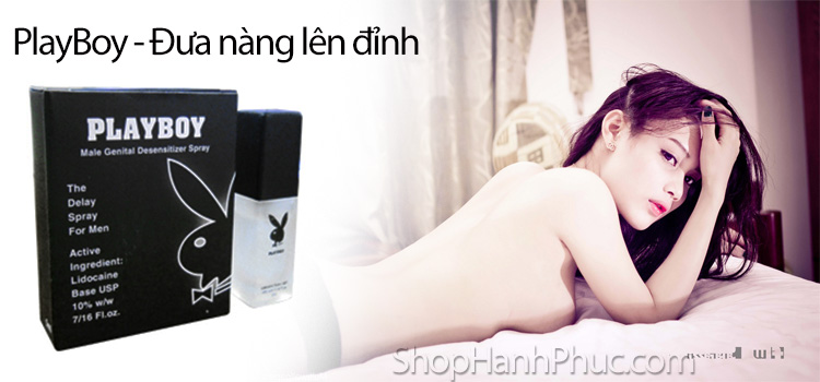 Chai xịt PlayBoy kéo dài thời gian quan hệ bền lâu, mạnh mẽ
