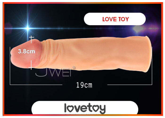 Bao cao su đôn dên làm to dương vật thêm 5cm - Tăng kích thước