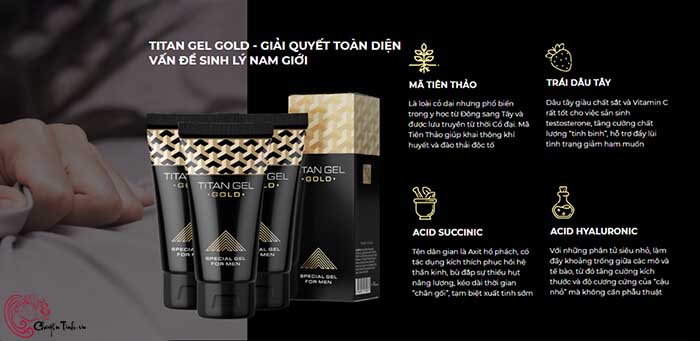 Titan gel gold tăng kích thước dương vật cải thiện sinh lý nam