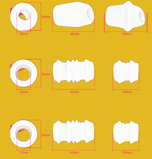 Bộ Đôn Silicon Gân Gai Tăng Kích Thước, An Toàn, Hiệu Quả