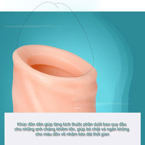 Bộ đôn silicon cao cấp tăng kích thước dương vật nhanh