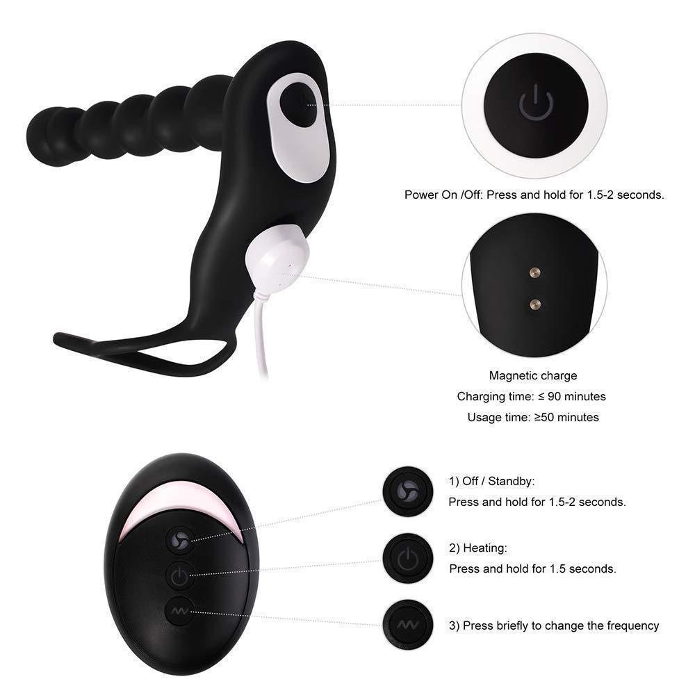 Cây Rung Đen Body-Safe Điều Khiển Từ Xa Kích Thích Mua Ngay