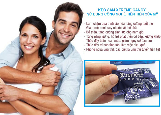 Kẹo Sâm Xtreme Hỗ Trợ Sinh Lý Tăng Cường Sức Mạnh Đàn Ông