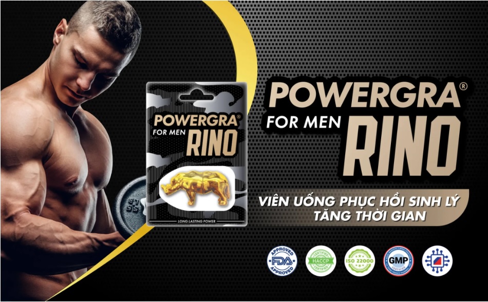  Đánh giá Thuốc cường dương Powergra For Men Rino giá rẻ