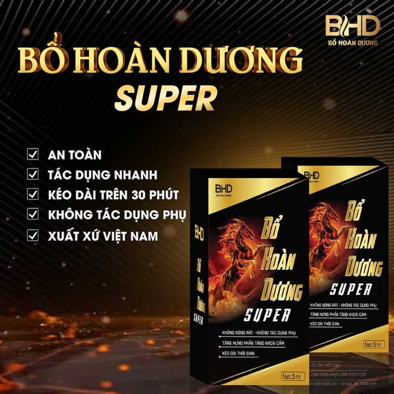 Chai Xịt Thảo Dược Bổ Hoàn Dương Super tăng cường sinh lực
