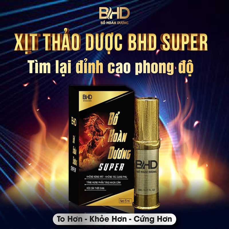 Chai Xịt Thảo Dược Bổ Hoàn Dương Super tăng cường sinh lực