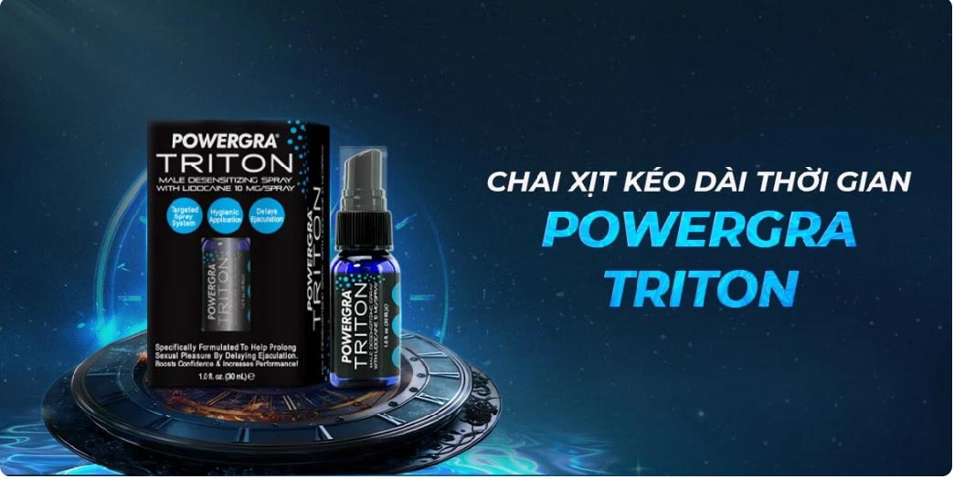 Chai Xịt Powergra Triton Chống Xuất Tinh Sớm Hiệu Quả