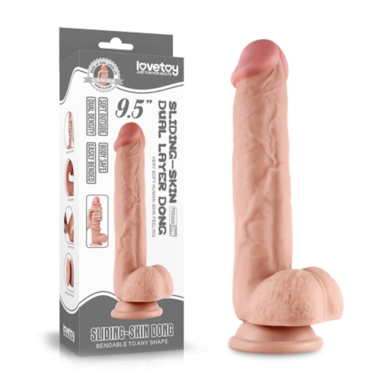 Dương vật siêu mềm Lovetoy 9.5cm kích thích cực mạnh