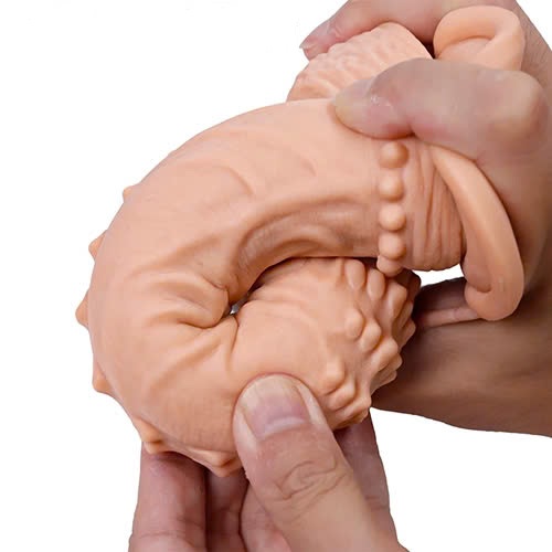 Dương vật giả gắn tường mềm mại viên bi kích thích mạnh mẽ