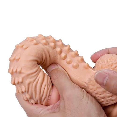 Dương vật giả gắn tường mềm mại viên bi kích thích mạnh mẽ