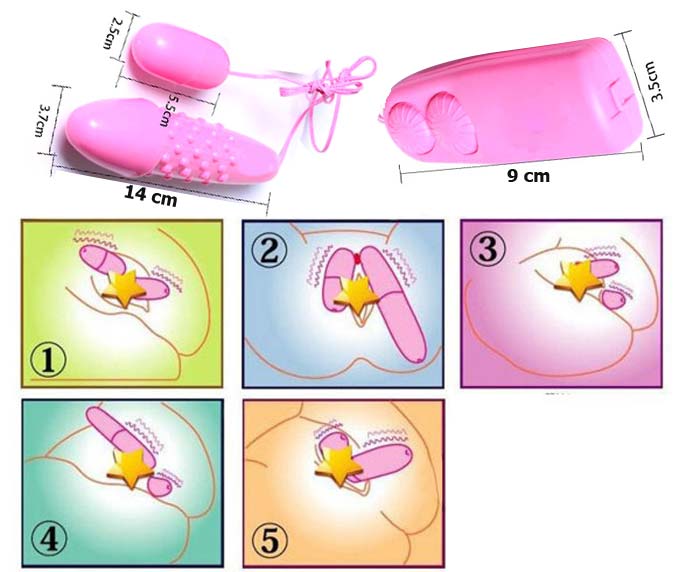 Trứng rung hai đầu có gai kích thích cực mạnh tăng khoái cảm