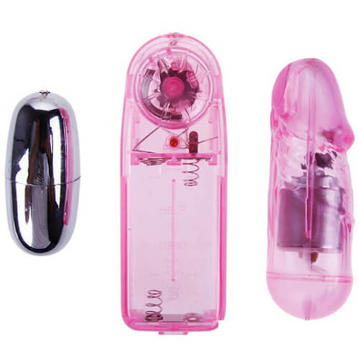 Trứng Rung Tình Yêu Inox Inh Nhẹ Hai Đầu Hồng Điều Khiển Xa