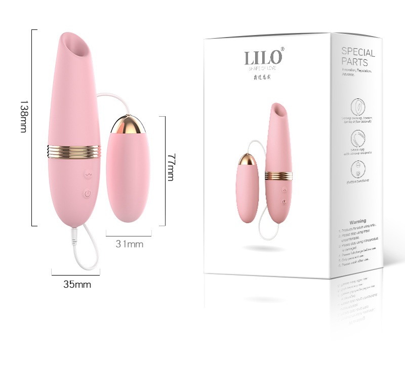 Cung cấp Trứng massage LiLo 3 đầu phụ Rung hút liếm cao cấp