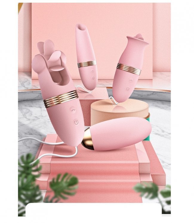 Cung cấp Trứng massage LiLo 3 đầu phụ Rung hút liếm cao cấp