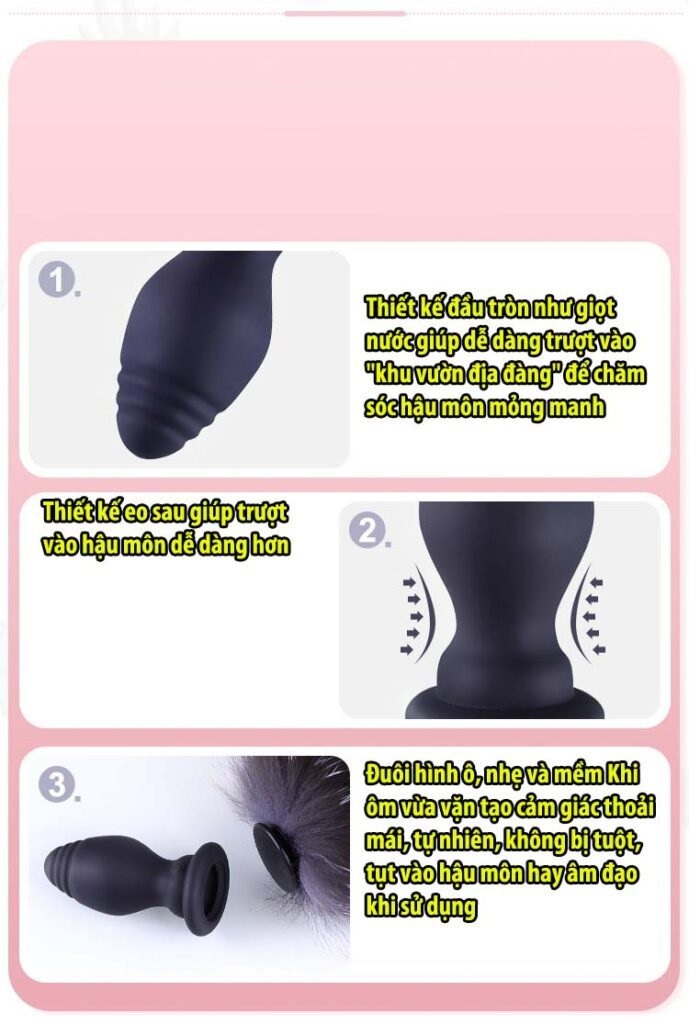 Đuôi cáo cosplay rung siêu mượt điều khiển từ xa giá tốt