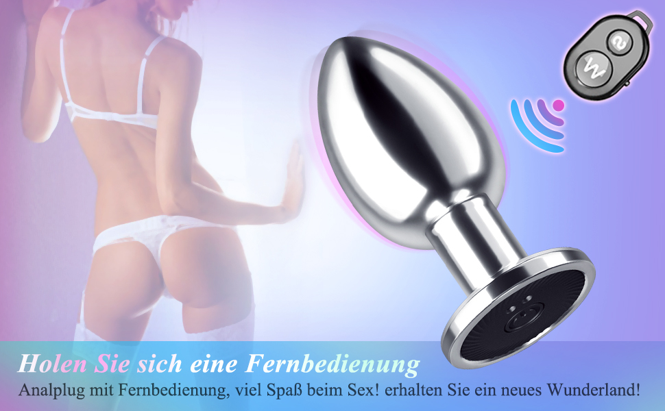 Phích Cắm Hậu Môn Inox 10 Chế Độ Rung Siêu Mạnh, An Toàn