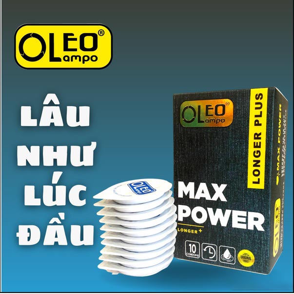 Bao cao su Oleo Lampo Max Power siêu mỏng tôn vinh cảm xúc