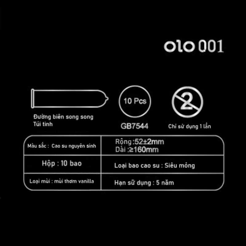 Bao cao su Olo đen siêu mỏng cao su tự nhiên bảo vệ an toàn Bao cao su Olo đen siêu mỏng cao su tự nhiên bảo vệ an toàn