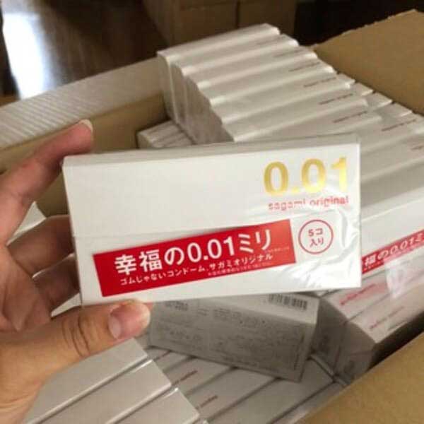 Sagami Original 0.01 siêu mỏng Đảm bảo an toàn Cảm giác thật