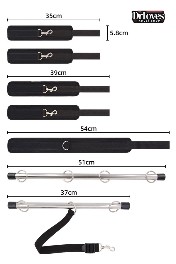 Đồ Chơi SM Trói Tay Chân Cổ Thanh Đôi Kích Thích Cực Đã