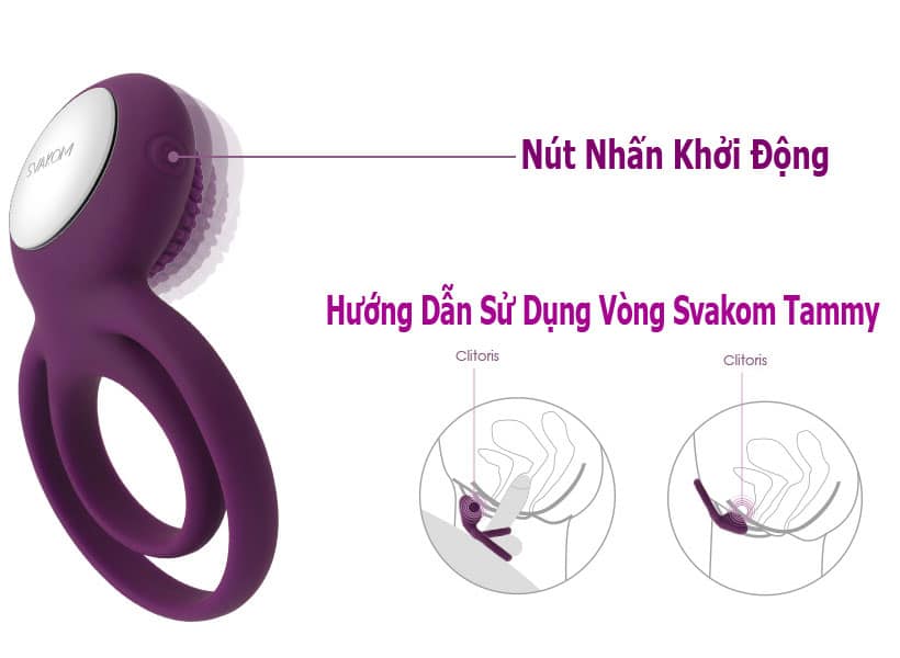  Địa chỉ bán Vòng Rung Đa Năng Svakom Tammy 5 Chế độ – Tăng Khoái Cảm hàng mới về