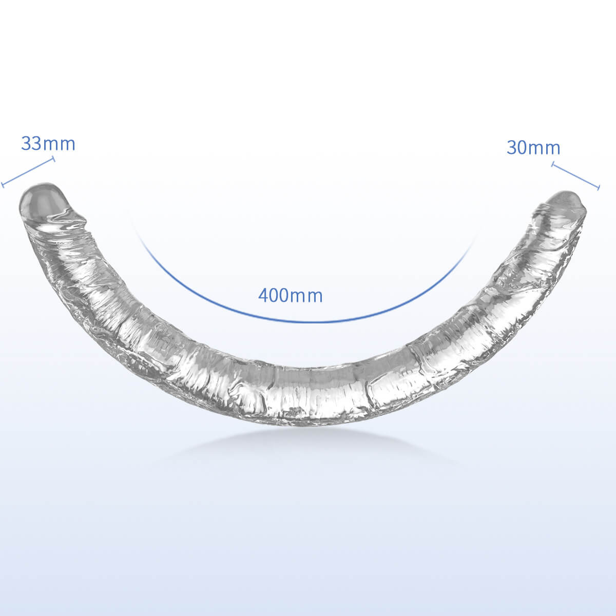 Dương Vật Giả 2 Đầu Trong Suốt 40cm Silicon Mềm Mại An Toàn