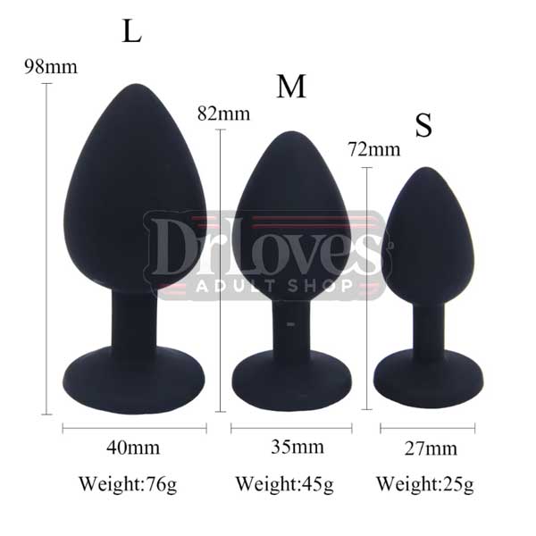  Nhập sỉ Phích Cắm Hậu Môn Silicon Gắn Đá Pha Lê hàng xách tay