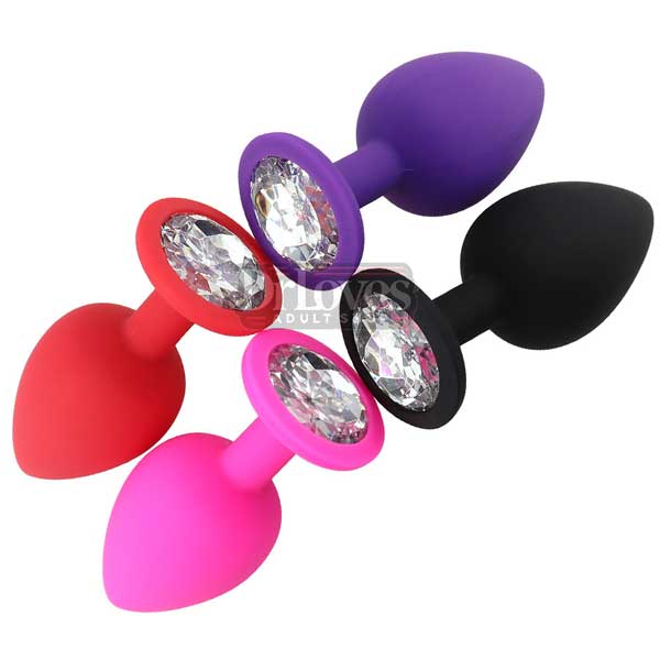  Nhập sỉ Phích Cắm Hậu Môn Silicon Gắn Đá Pha Lê hàng xách tay