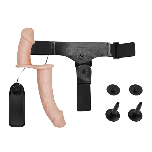 Dương vật giả Baile 2 đầu rung remote cho les chống tuột
