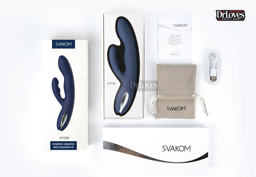 Dương vật giả Svakom AYLIN rung đa tần số, sạc pin chống nước