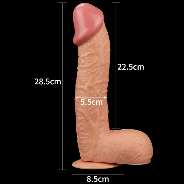 Dương Vật Giả Gắn Tường Lovetoy 10.5 Inch Silicon Mềm Mại