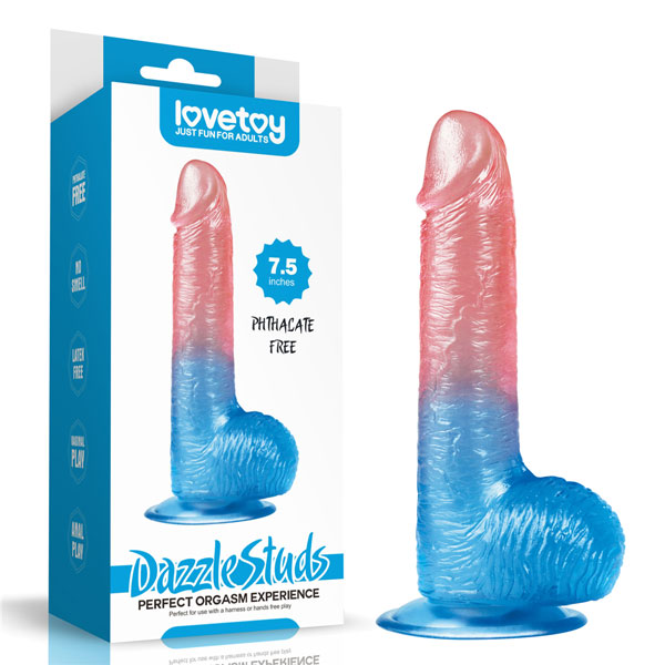  Giá sỉ Dương Vật Giả Hít Tường LoveToy Dazzle Studs 7.5″ Siêu Mềm mới nhất