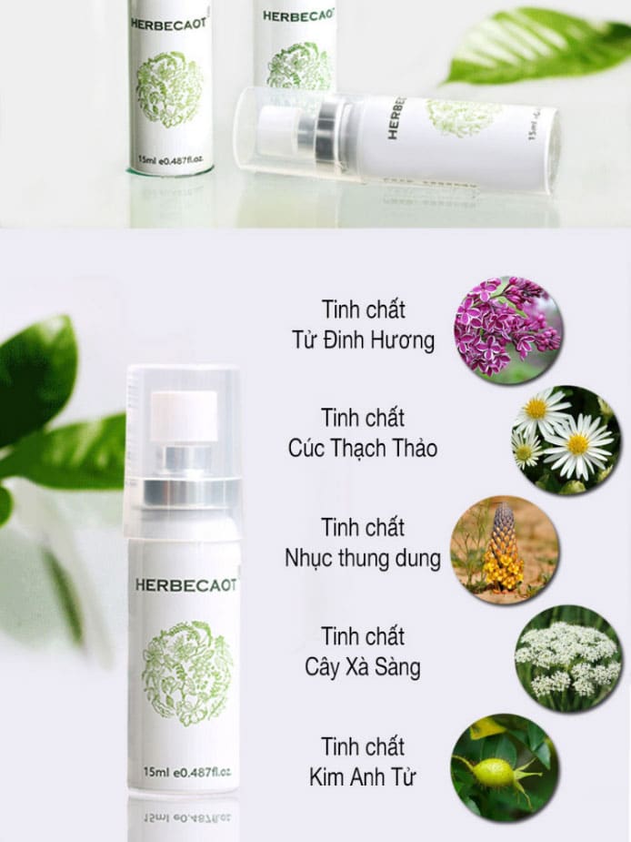  Đánh giá Chai xịt Herbecaot Đài Loan – Kéo dài thời gian – Chai 15ml nhập khẩu