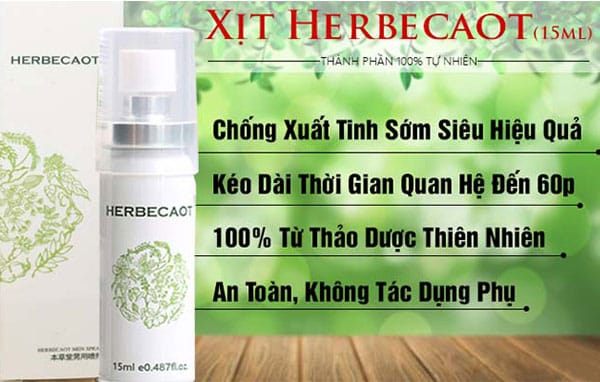  Đánh giá Chai xịt Herbecaot Đài Loan – Kéo dài thời gian – Chai 15ml nhập khẩu