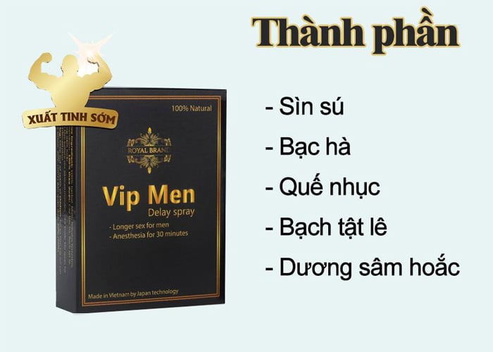  Kho sỉ Chai Xịt Vip Men – Kéo Dài Thời Gian Chính Hãng VN hàng xách tay