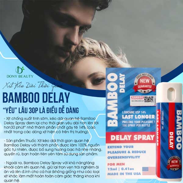  Địa chỉ bán Xịt Chống Xuất Tinh Sớm BAMBOO DELAY SPRAY USA Chai 12ml hàng xách tay