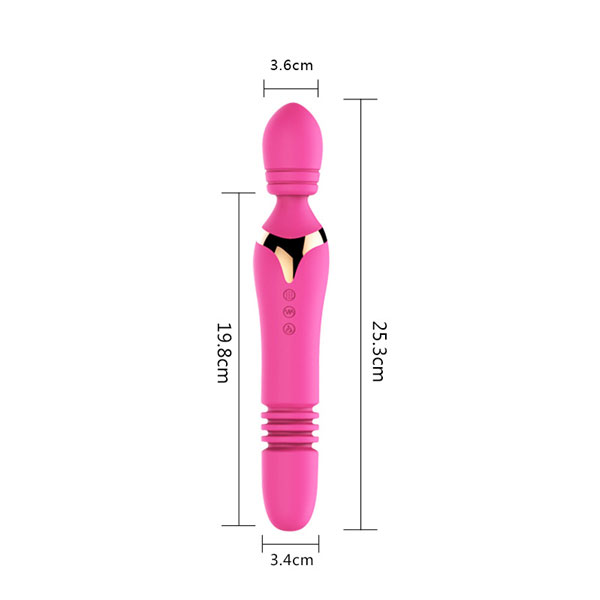  Bán Máy Massage Điểm G Kết Hợp Đầu Giả Thụt Ngoáy – Pin Sạc giá sỉ