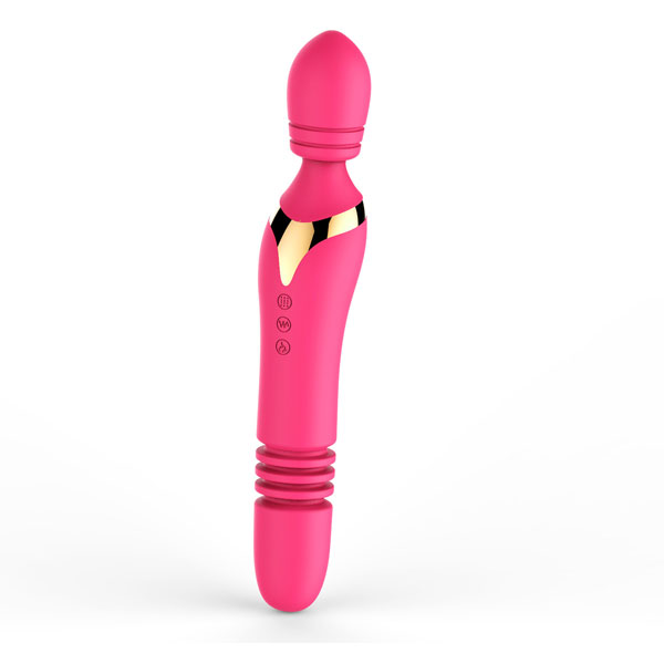 Máy Massage Điểm G Pin Sạc Đầu Giả Thụt Ngoáy Rung Mạnh 10 Chế Độ
