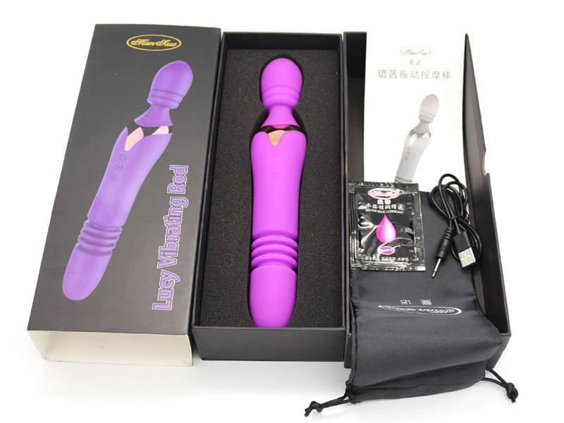  Bán Máy Massage Điểm G Kết Hợp Đầu Giả Thụt Ngoáy – Pin Sạc giá sỉ