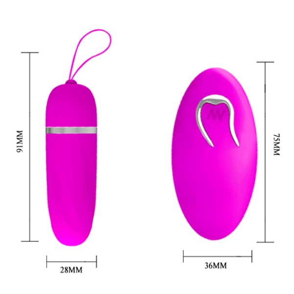  Sỉ Trứng Rung Pretty Love Debby – 12 Chế Độ Rung – Điều Khiển Từ Xa nhập khẩu