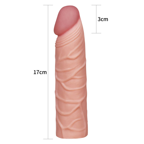 Bao cao su đôn dên LoveToy Pleasure X-tender kích thước lớn, tăng khoái cảm, an toàn