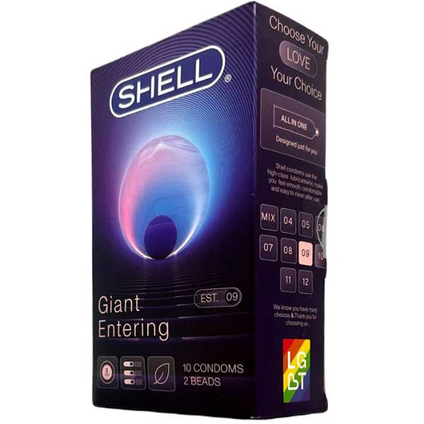 Bao cao su Shell Giant gai gân bi rung tăng khoái cảm lâu bền