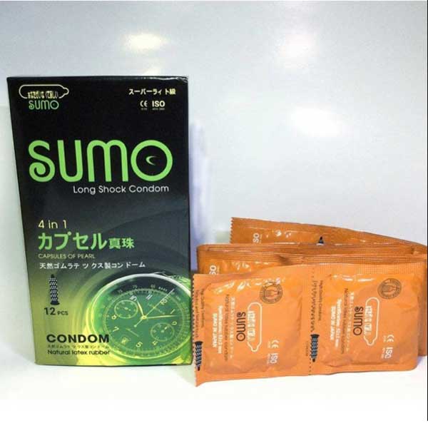  Nhập sỉ Bao cao su Sumo 4in1 – Gai Gân Kéo Dài Thời Gian mới nhất
