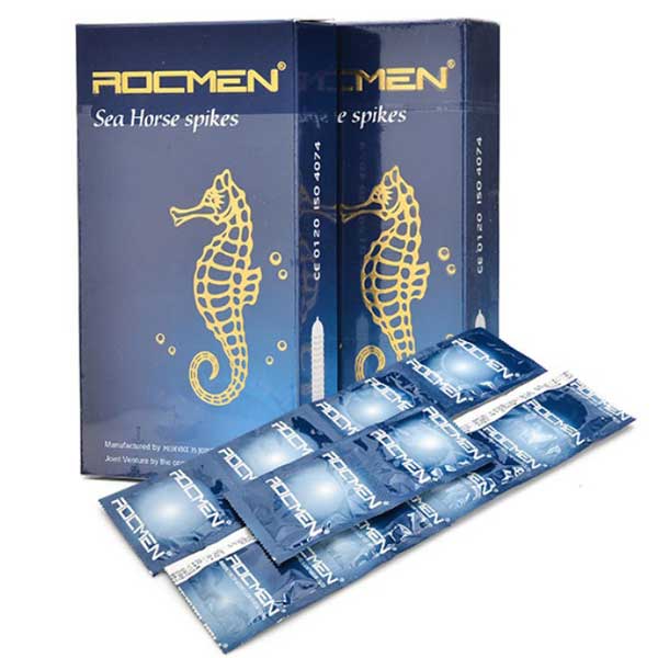  Nơi bán Bao cao su Rocmen Sea Horse spikes Xanh – kéo dài thời gian chính hãng