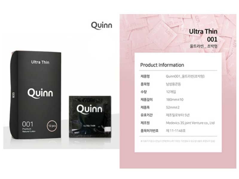  Nơi bán Bao cao su Quinn Ultra Thin 0.01 siêu mỏng siêu dai ôm sát nhập khẩu