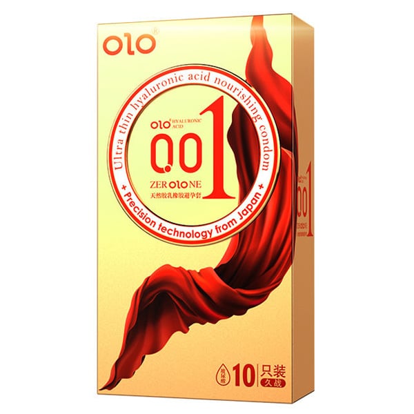  Review Bao cao su OLO Red Thin 001 Square Gold siêu mỏng gai nổi bó sát hàng mới về